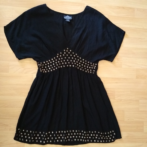 ANGIE black blouse Size Medium - Picture 1 of 5